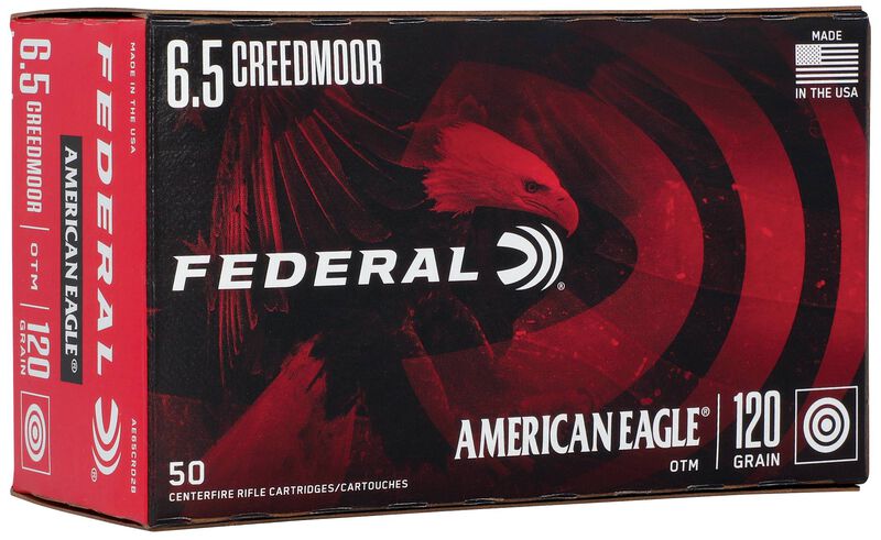 American Eagle Rifle, 6.5 Creedmoor, 120 Grain, Open Tip Match, 2900 fps